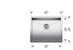 Blanco Quatrus U1 Undermount - Slabxstudio