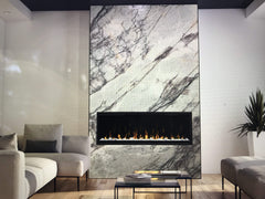 Translucent Thin Slab Fireplace - Slabxstudio
